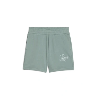 Imagen de Pantalones cortos de cintura alta ESS SCRIPT 5&quot;para mujer