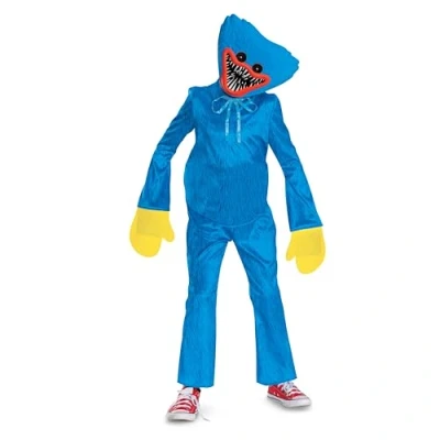 Imagen de Disguise Huggy Wuggy Disfraz oficial de Poppy Playtime con tocado, talla infantil (4 6)