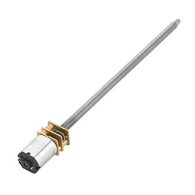 Imagen de Motor de engranajes CC reducción caja 6V 12V N20 con eje salida largo M4 x 100 mm(6V 30RPM)