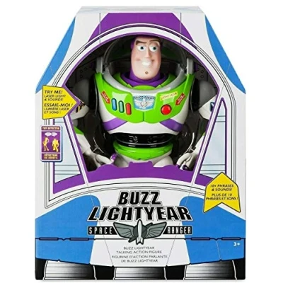 Imagen de Toy Story Disney Advanced Talking Buzz Lightyear Action Figure 12&#039;&#039; (Official Product). Ideal For Child and Kid. by