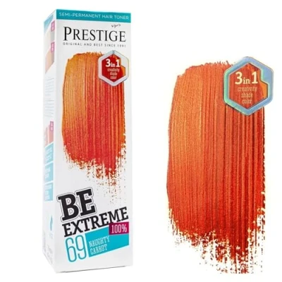 Imagen de Vip&#039;s Prestige Be Extreme Tóner Semipermanente para el cabello Color 69 Zanahoria traviesa Pigmento Puro Da a Cabellos Decolorados o Canosos Sin Amoniaco, Parabenos y PPD