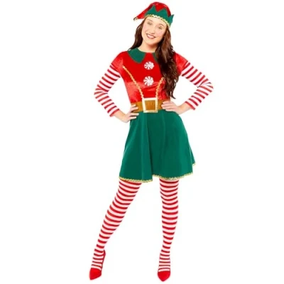 Imagen de Amscan costume lutin, elfes de Noël, fées, robe, Noël