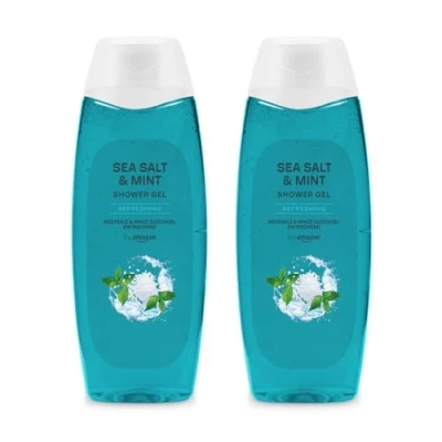 Imagen de by Amazon Gel de ducha sal marina y menta, 2 x 500 ml
