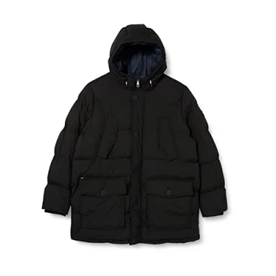Imagen de Tommy Hilfiger BT Essential Rockie Parka B MW0MW28803 Chaquetas Acolchadas, Negro (Black), 3XL para Hombre