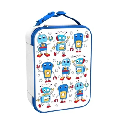 Imagen de Ion8, Bolsa Termica Porta Alimentos para Niños, Robots, Medio