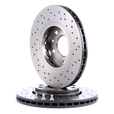 Imagen de BREMBO XTRA LINE 09.A727.1X Disco de freno 280 24 5 perforado/ventil. int. revestido altamente carbonizado con tornillos RENAULT: Megane 4 norauto,