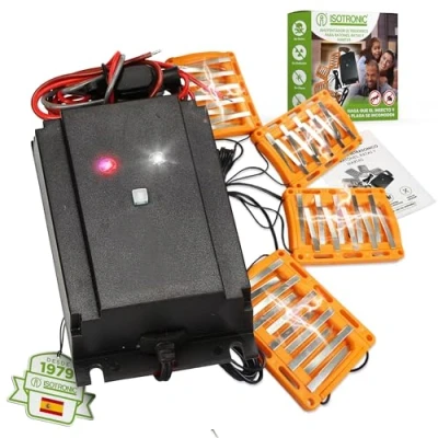 Imagen de ISOTRONIC Ahuyentador de martas y Ratones 3 en 1 para Coche Repelente ultrasónico 12 V, luz led e Impermeable Proteger el Protección con ultrasonido sin Veneno o trampas