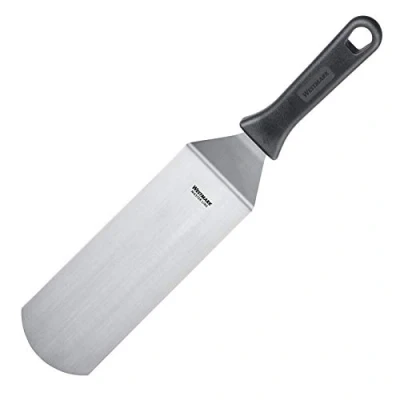 Imagen de Westmark Espátula profesional para grill, Angulada, Flexible, Cerrada, Tamaño de la hoja: 7,5 x 20 cm, Longitud: 36,5 Acero inoxidable / plástico, Master Line, Negro/plateado, 13382270