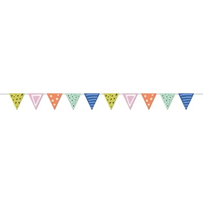 Imagen de Folat 62830 Banderines Eco Party Multicolor 6 metros