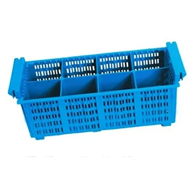 Imagen de Lacor 69208 Cesta 8 Compartimentos Cubiertos Azul