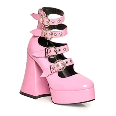 Imagen de LAMODA Interestelar, Zapato Corto Mujer, Patente Rosa, 36 EU