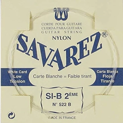 Imagen de Savarez Cuerdas Para Guitarra Clasica Traditional Concert 522B Cuerda Suelta Si2 Low, Adecuado Juego 520B