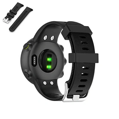 Imagen de WEINISITE Pulsera para Garmin Forerunner 45,Silicona Repuesto Correa 45S/Forerunner 45 Running Watch (Negro)