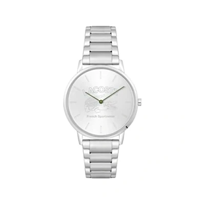 Imagen de Lacoste Reloj Analógico de Cuarzo para hombre Colección CROCORIGIN Disponible con brazalete acero inoxidable o correa cuero.