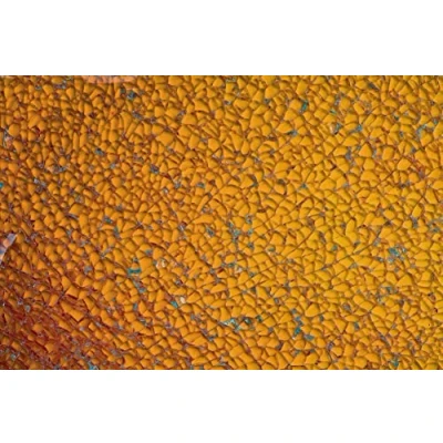 Imagen de GLOREX Crackle Mosaic Placa, Cristal, Dorado, 15 x 0.5 27 cm