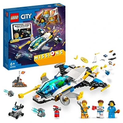 Imagen de LEGO 60354 City Misiones de Exploración Espacial Marte, Juguete Digital e Interactivo Aventuras para Niños 6 Años o Más, Coche Lunar