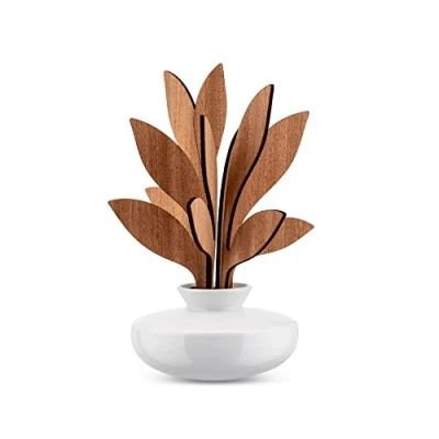 Imagen de Alessi The Five Season MW64 2S W Difusor de Fragrancia Ambiente en Porcelana, Hojas Caoba, Ahhh, Blanco, Talla única