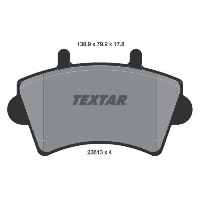 Imagen de TEXTAR 2361301 Juego de pastillas freno no preparado para indicador desgaste RENAULT: MASTER 2 Kasten, Pritsche/Fahrgestell