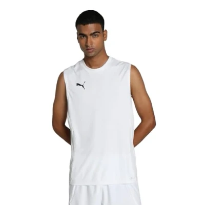 Imagen de Puma Teamgoal Sleeveless Top, Hombre, Talla: Medium, White/black/feather gray