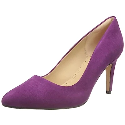 Imagen de Clarks Laina RAE, Bomba Mujer, Gamuza Morada, 41.5 EU