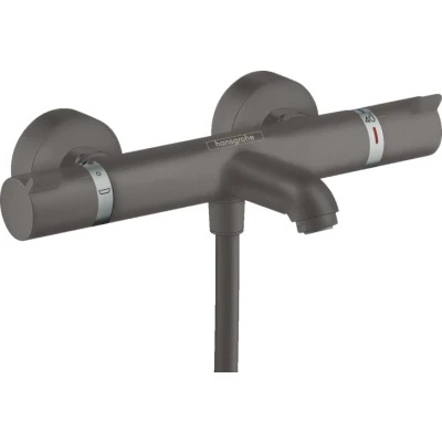 Imagen de Hansgrohe Ecostat Termostato de bañera Comfort visto, cromo negro cepillado, 13114340