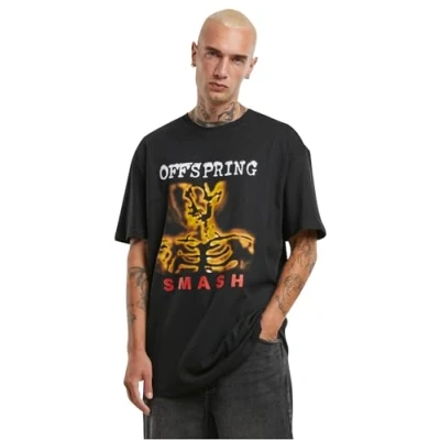 Imagen de Merchcode Offspring Smash TEE Camiseta estampada, Hombre, Talla: XL, Black