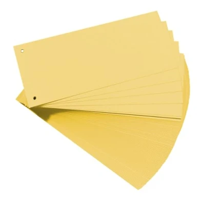 Imagen de Herlitz 10843613 Separador para archivadores, (100 unidades, 24 x 10.5 cm, 190 gms), color amarillo