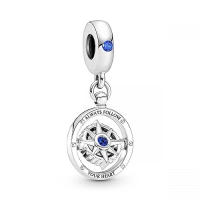 Imagen de PANDORA Charm colgante 790099C01 brújula giratoria