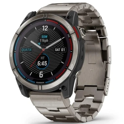 Imagen de Garmin Quatix® 7X Solar Edition Titanium Marine GPS Bluetooth Smartwatch 010 02541 61