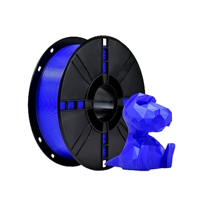 Imagen de PLA+ Filamento 3D de 1,75 mm, PLA Plus, precisión dimensional +/ 0,02 bobina 1 kg (2,2 LBS) impresión para impresora (Azul oscuro)