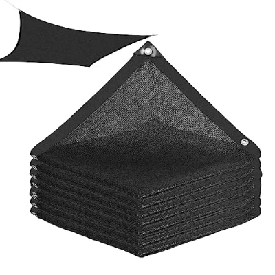 Imagen de toldo de vela para exteriores, jardín, patio, fiesta, protección solar, piscina, sol 98 con bloqueo UV, rectangular, tela sombra instalaciones al aire libre,