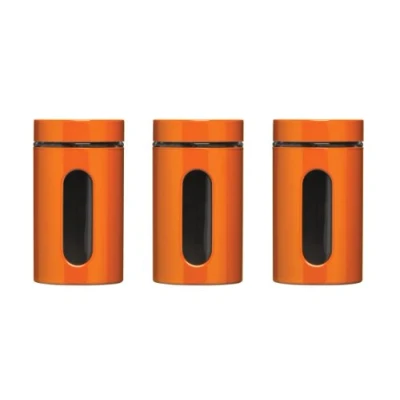 Imagen de Premier Esmalte sobre Acero/Cristal, Inoxidable, Naranja, H19 x W10 D10cm, 3