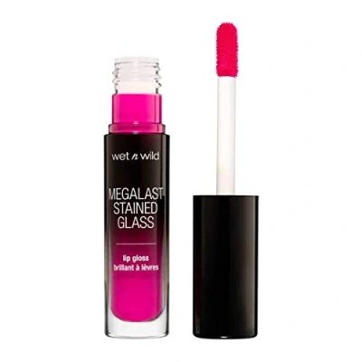 Imagen de Wet n Wild Megalast Stained Glass Lip Gloss, Brillo de Labios con Color Intenso y Vibrante, no Pegajoso, Fórmula Hidratante Duradera, Vegano, Kiss My