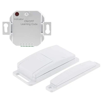Imagen de ChiliTec Pilota Casa Juego de control salida aire por radio con interruptor contacto magnético para ventanas y puertas, universal, hasta 2300 W, ventilación, lámparas, color