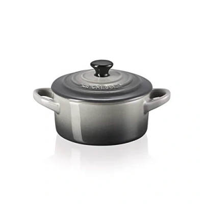 Imagen de Le Creuset Mini cocotte de cerámica gres, 10 cm, 0, 2L, Flint, 71901104440100
