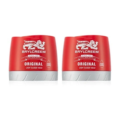 Imagen de Brylcreem Crema para peinar el cabello hombre, color rojo, 150 ml, 2 unidades