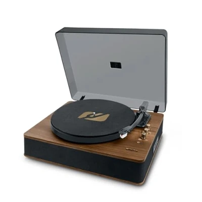 Imagen de Tocadiscos Muse MT 106 BT, Bluetooth, USB, RCA, 2x5 W, Marrón