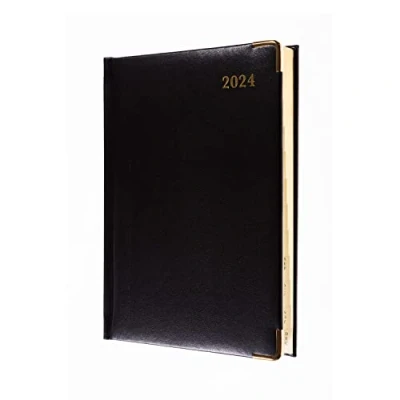 Imagen de Collins agenda clásica 2024 compacta de vista semanal (citas), planificador negocios y organizador, enero a diciembre 2024, semanal, color negro, 1270 V 99 24