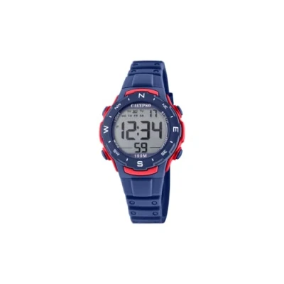 Imagen de CALYPSO Reloj Modelo K5801/4 de la colección Crush, Caja 35 mm Digital con Correa plástico Azul Oscuro para cadete