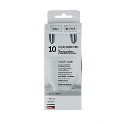 Imagen de Siemens 00311970 Tableta de limpieza pieza y accesorio para cafetera Filtro café (Tableta limpieza, Multicolor, Siemens, Bosch, 0,5 L, 10 pieza(s))
