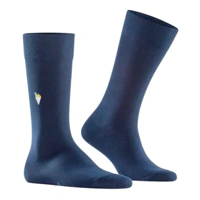 Imagen de Burlington Brit Style M SO algodón estampado 1 par, Calcetines Hombre, Azul (Marine 6120), 40 46