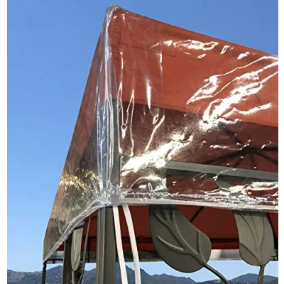 Imagen de QUICK STAR Gazebo Cubierta Protectora Pavillon 2 x 3 m Impermeable Transparente Protección contra la Intemperie