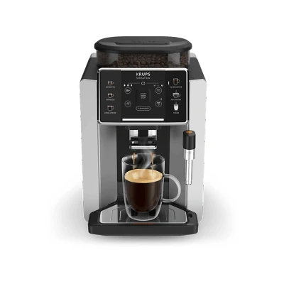 Imagen de Cafetera superautomática Krups Sensation C90 EA910E10, 1450 W, 15 bar, 1.7 L, 6 programas, 2 tazas, Barista Inside Technology, Autolimpieza, Plata