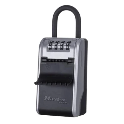 Imagen de Master Lock Caja de Seguridad para Llaves con Nuevo diseño Innovador, grillete, Aluminium, Gris, Extra Grande, NEW XL Arco
