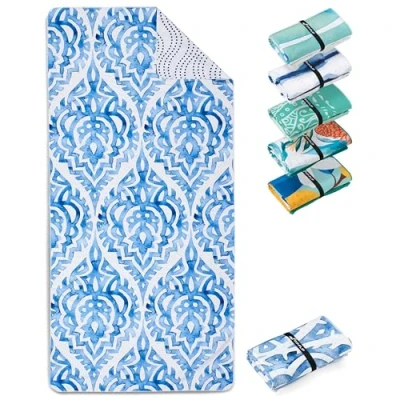 Imagen de Fit Flip Toallas de Playa XXL Toalla Microfibra Grande, Ligeras y Secado rápido 100% reciclada Boho 160 cm x 90