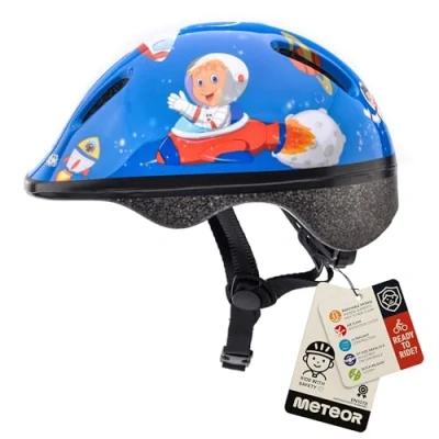 Imagen de Casco Bicicleta Bebe Helmet Bici Ciclismo para Niño Cascos Infantil Patinete Montaña BMX Carretera Skate Patines monopatines (XS 44 48 cm, Space)