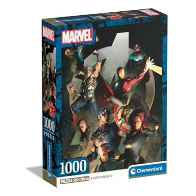 Imagen de Clementoni Marvel The Avengers Puzzle De 1000 Piezas, Rompecabezas Adultos, Entretenimento, 39809, Multicolor