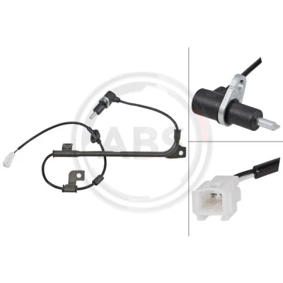 Imagen de A.B.S. 31939 sensor de ABS pasivo 940 blanco SUBARU: Impreza II Berlina, Familiar norauto, oscaro, mister auto