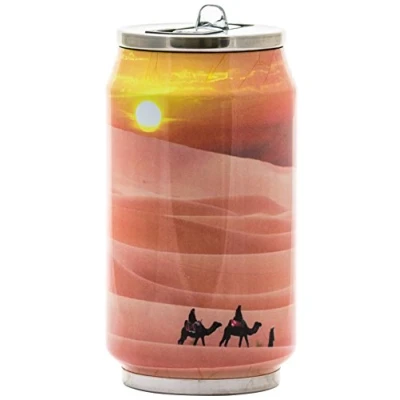 Imagen de YOKO DESIGN canette désert 280 ml Lata isotérmica, Acero Inoxidable, marrón, 280mL