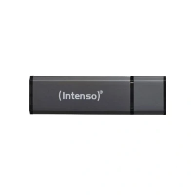 Imagen de Intenso ALU LINE 64 GB Memoria USB de (USB 2.0, escritura 6.5 MB/s, lectura 28 tapa), negro